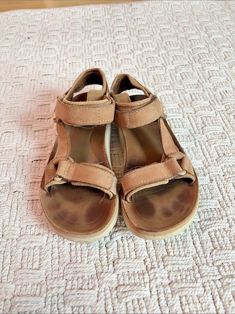 Teva Original Universal Women's Brown Leather Sandals US 6